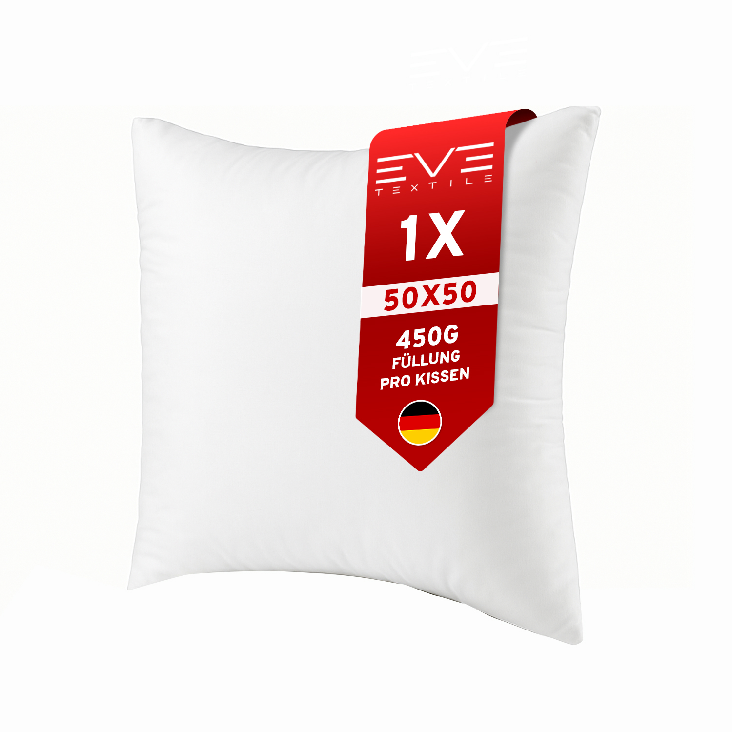 Eve Textile® Füll- und Innenkissen 10er Set 50x50 cm